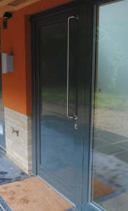 Entrance door alu clad